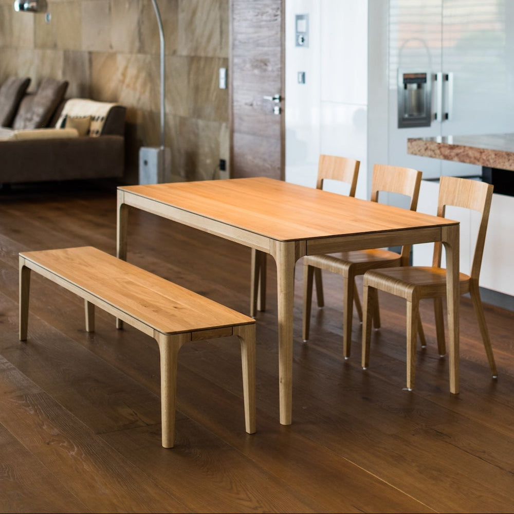 Tavolo da pranzo fisso in legno massiccio CREATIV | KARPIS