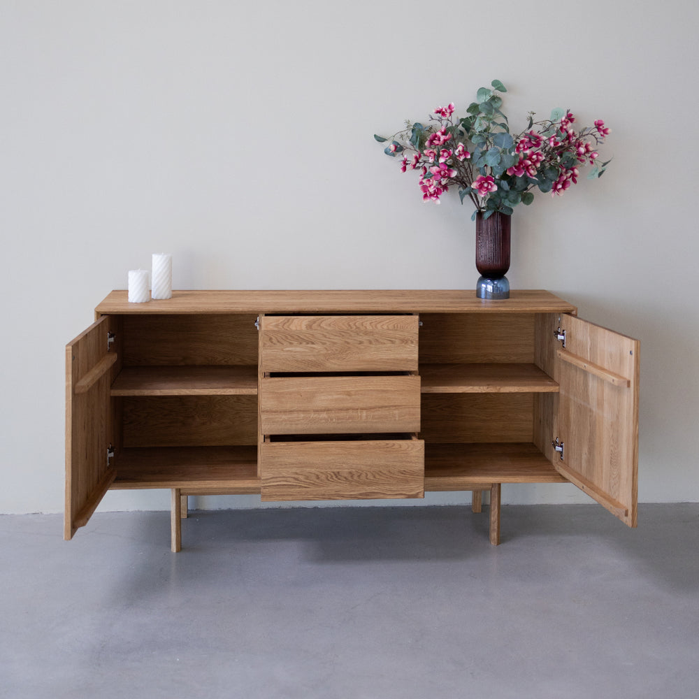 veskor- cassettiera- legno massiccio- rovere- nordico- scnadinavo- retrò- kodama 3