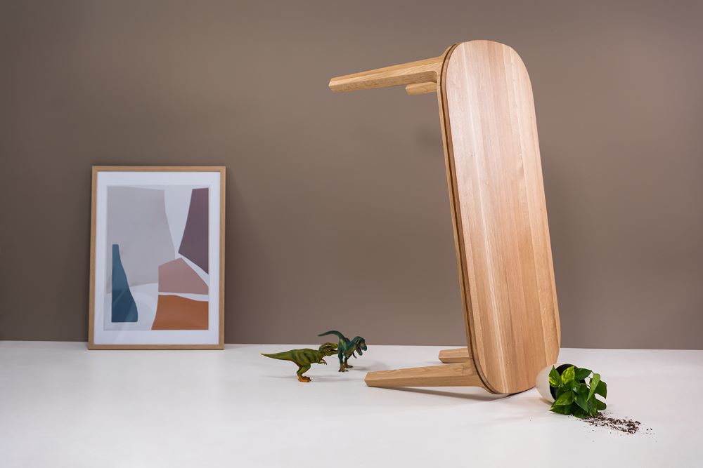 Mobili moderni scandinavi in legno massiccio di faggio naturale