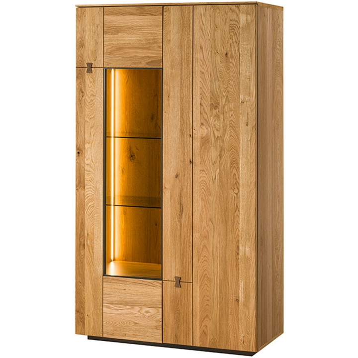 Vetrina in rovere MINURA 15, 90×40×160 cm | VESKOR