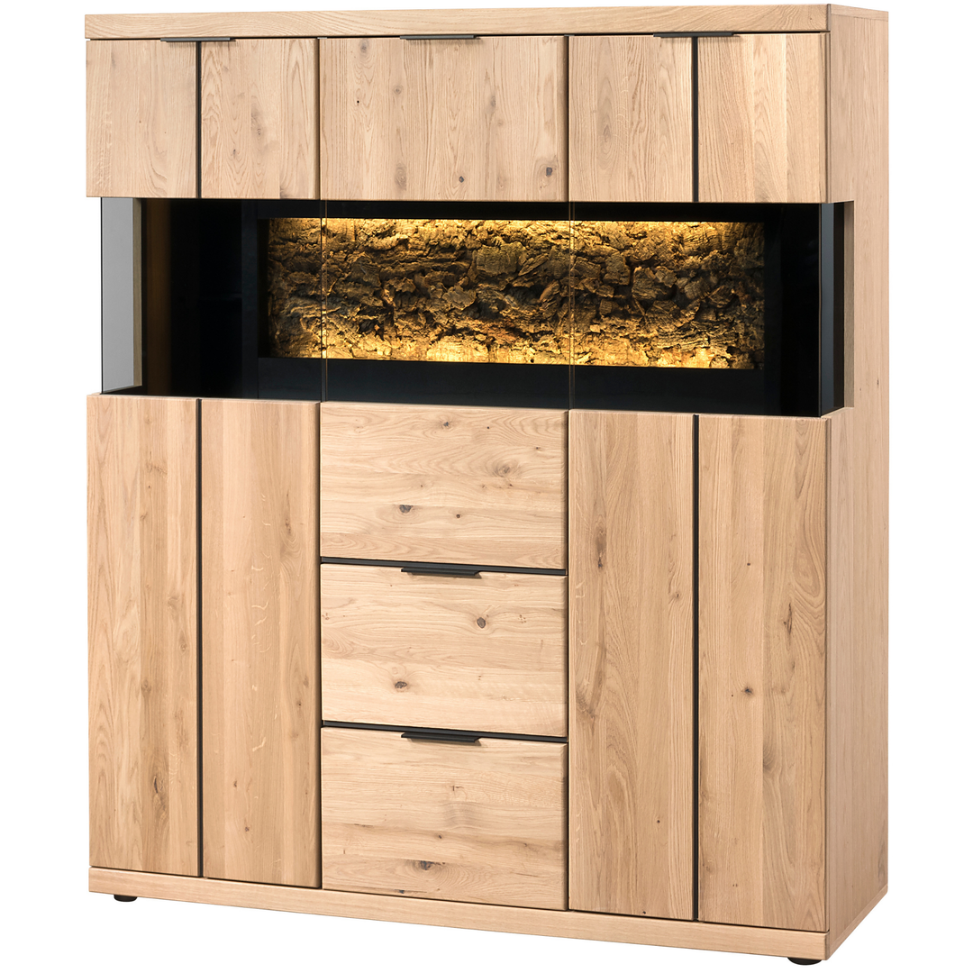 Credenza NAPOLI 22 in rovere, 121×141×42 cm | VESKOR