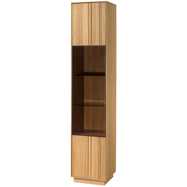 Vetrina in rovere miele JOIN 10, 40×40×195 cm | VESKOR