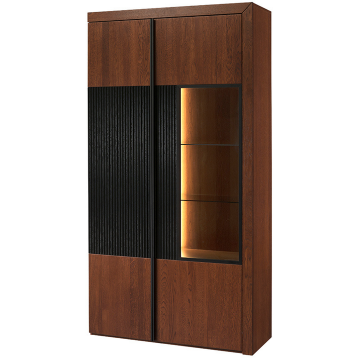 Vetrina in rovere PARIS 12, 42x202x106 cm | VESKOR