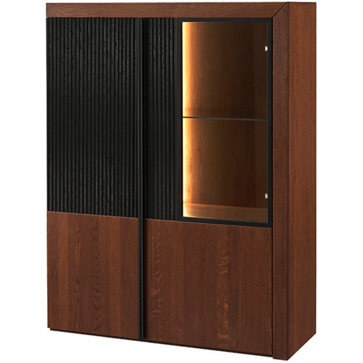 Vetrina in rovere PARIS 15, 106x140x42 cm | VESKOR