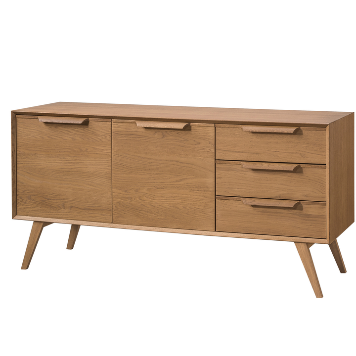 Porta TV in rovere rustico LEO 24, 155,5x76x49,5 cm | VESKOR