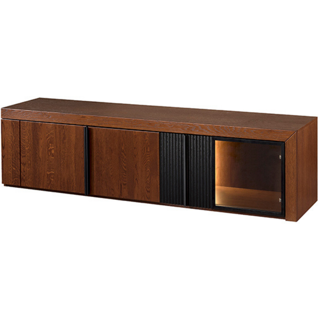 Porta TV in rovere PARIS 25, 180X47x42 cm. | VESKOR