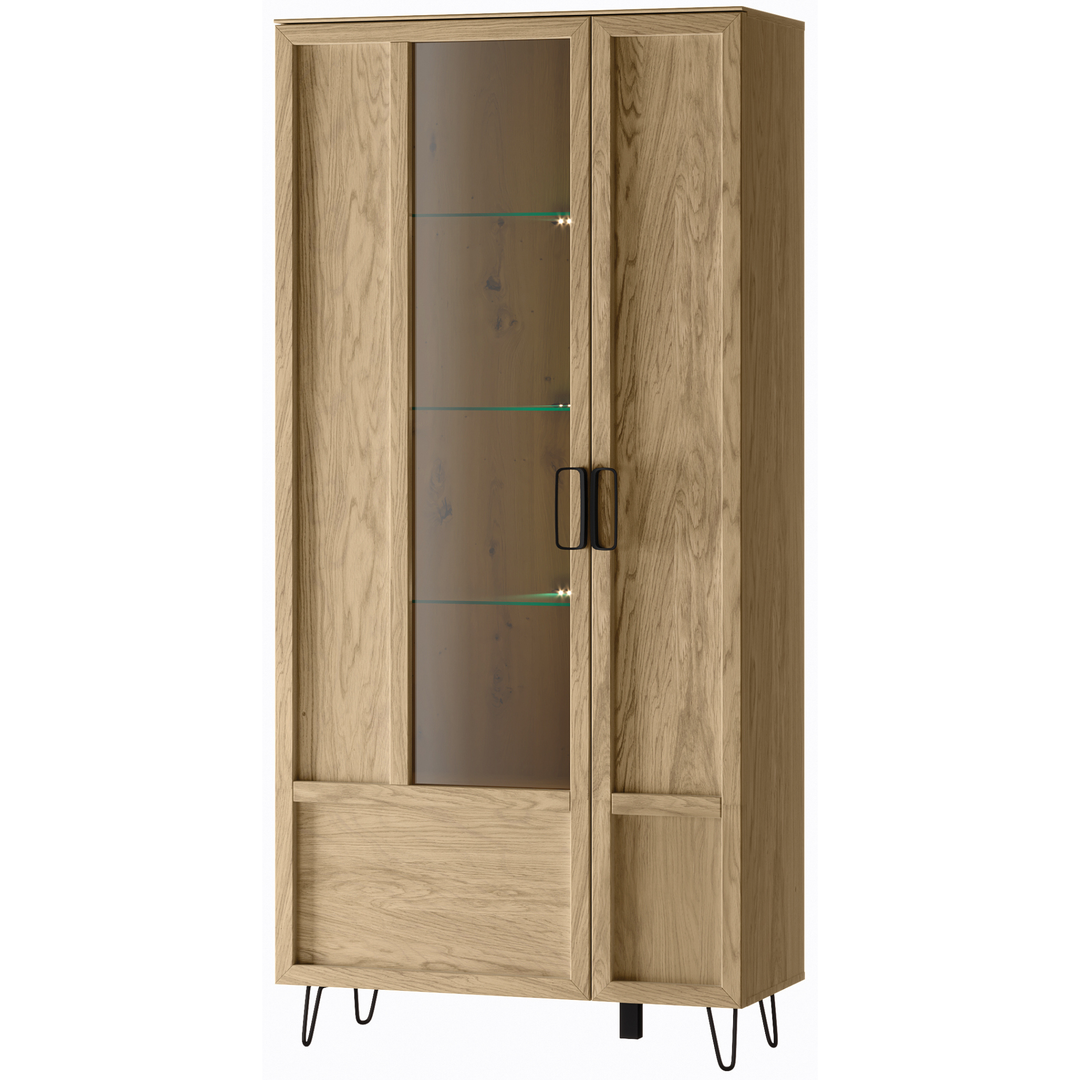 Vetrina in rovere LIMBO 12, 95×42×200 cm | VESKOR