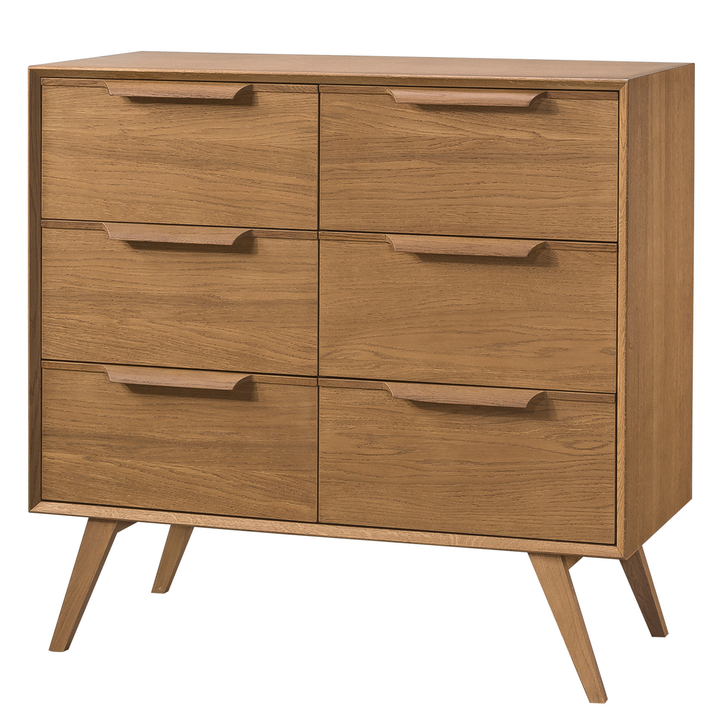 Cassettiera rustica in rovere LEO 13, 105×49,5×100,7 cm | VESKOR