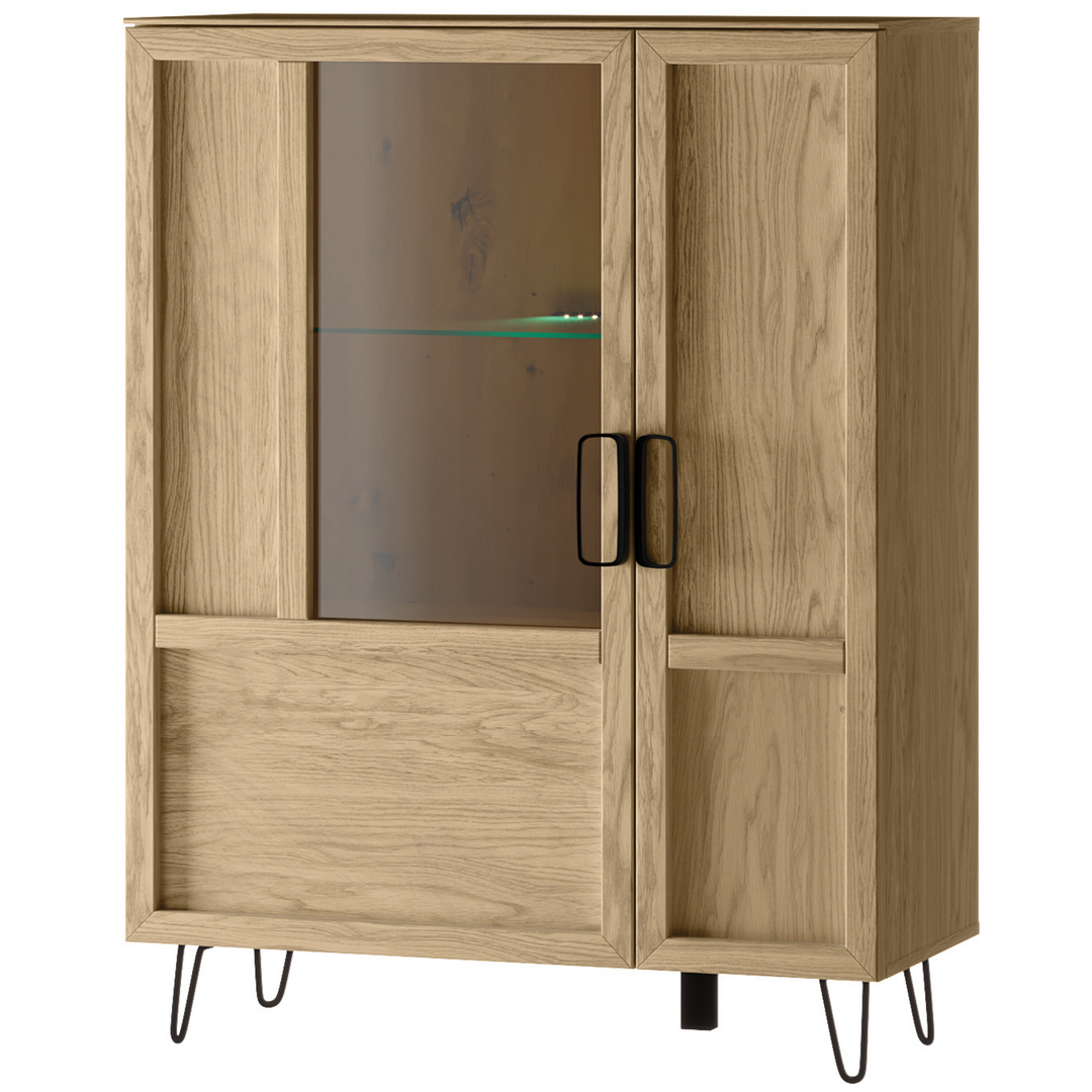 Vetrina in rovere LIMBO 15, 95×42×124 cm | VESKOR