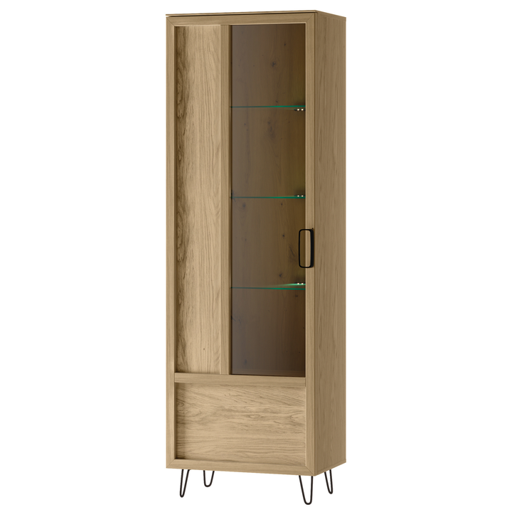 Vetrina in rovere LIMBO 10, 65×42×200 cm | VESKOR