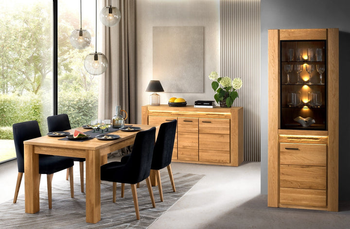 Vetrina VELVET 11 in rovere, 75x42x200 cm | VESKOR