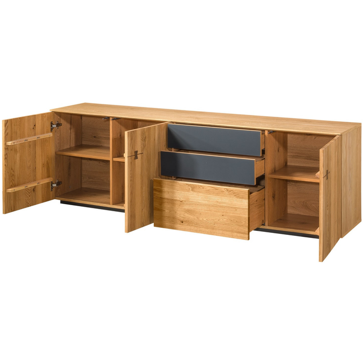 Mobile TV in rovere MINURA 25, 195×40×62 cm | VESKOR