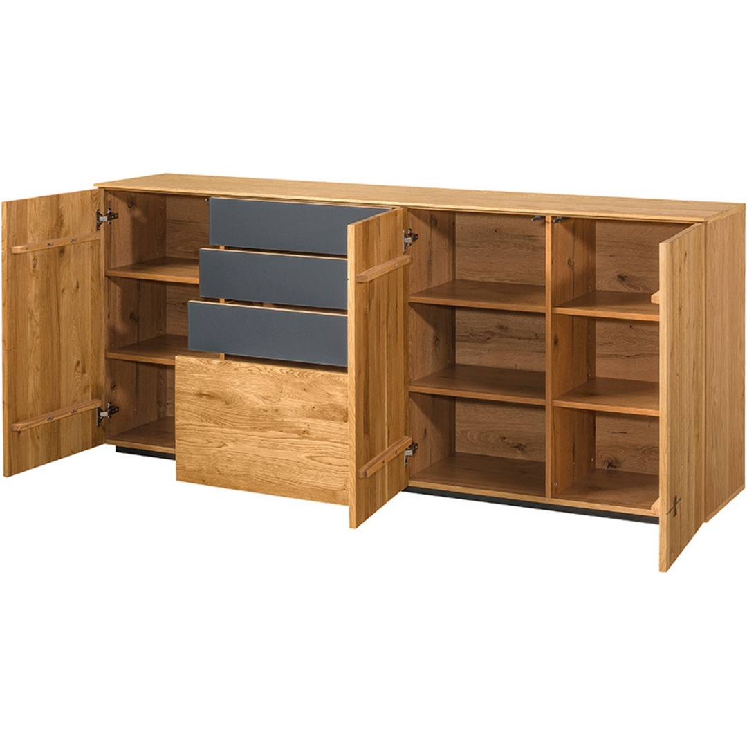 Cassettiera in rovere MINURA 47, 195x85x40 cm | VESKOR