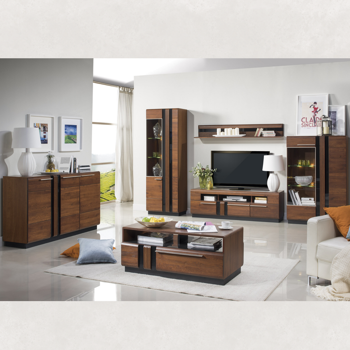 Vetrina in rovere PORTI 10, 66x198x42 cm | VESKOR