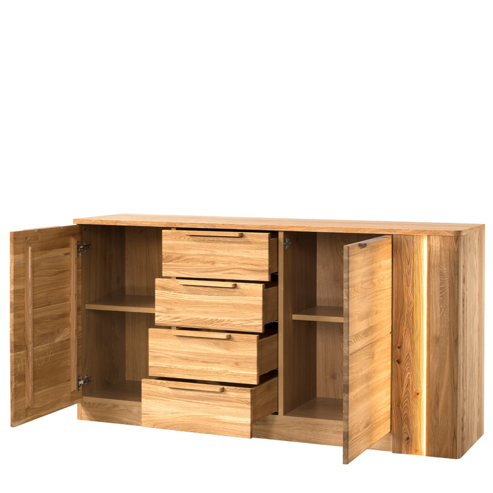 Cassettiera in rovere miele LONDON 46, 180X92X43 cm | VESKOR