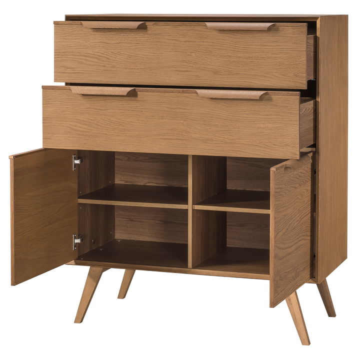 Cassettiera LEO 15 in rovere rustico, 105×49,5×124,6 cm | VESKOR