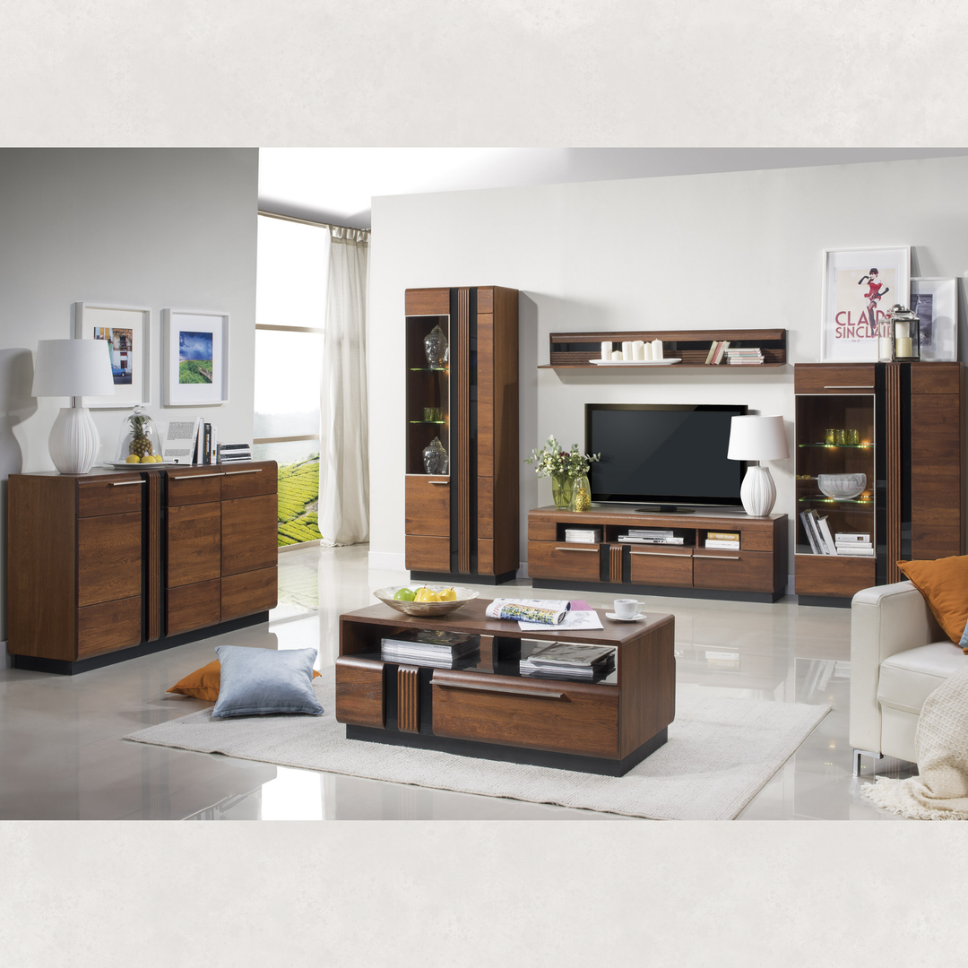 Vetrina in rovere PORTI 15, 95x145x42 cm | VESKOR