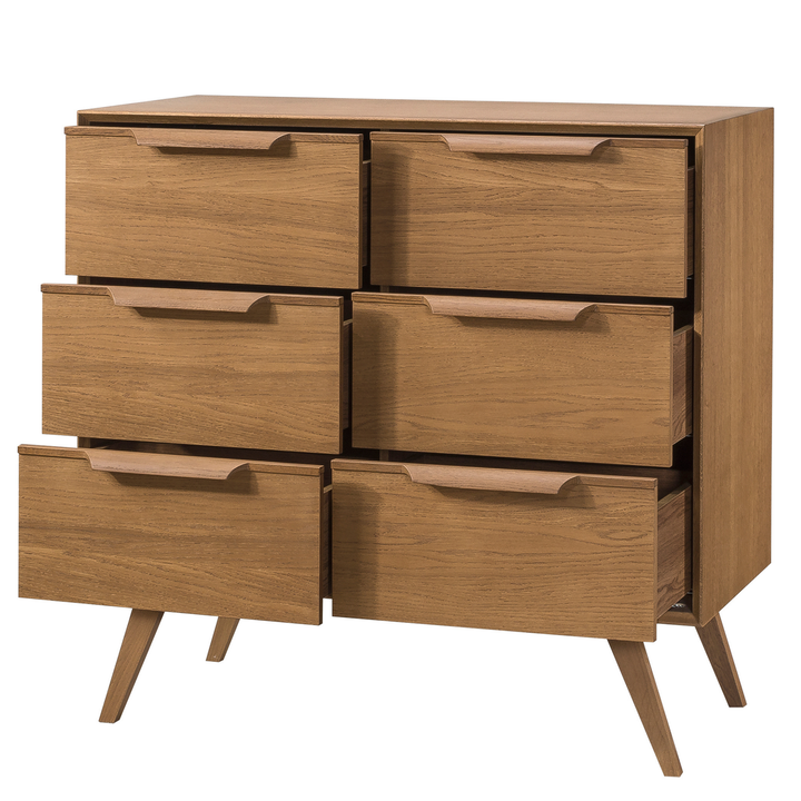 Cassettiera rustica in rovere LEO 13, 105×49,5×100,7 cm | VESKOR