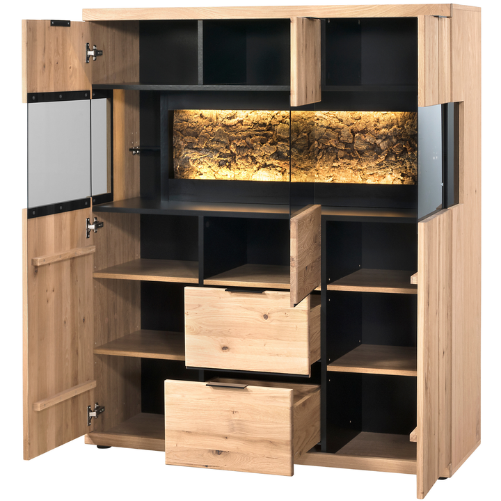 Credenza NAPOLI 22 in rovere, 121×141×42 cm | VESKOR