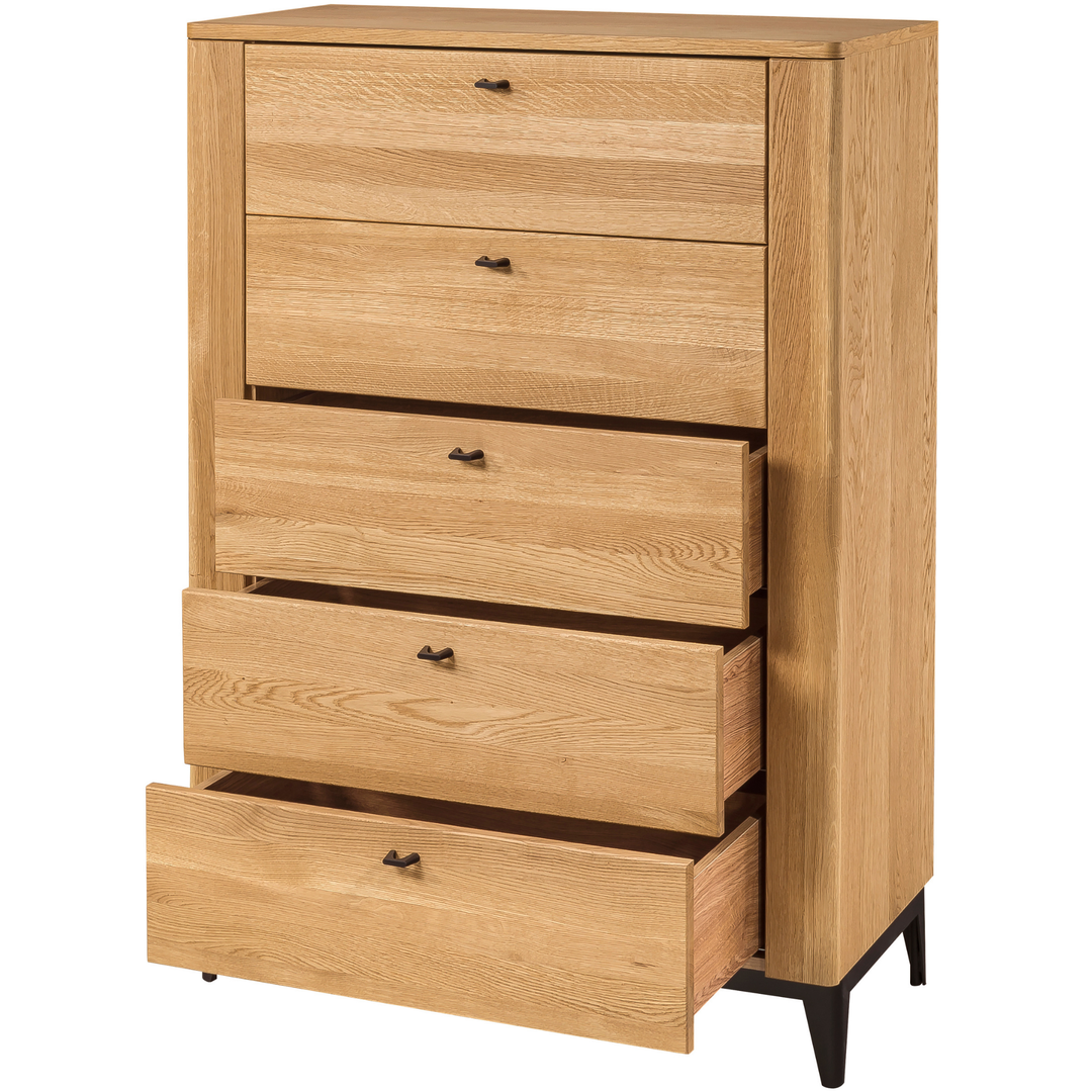 Cassettiera in rovere OPORTO 75, 90x128x42 cm | VESKOR