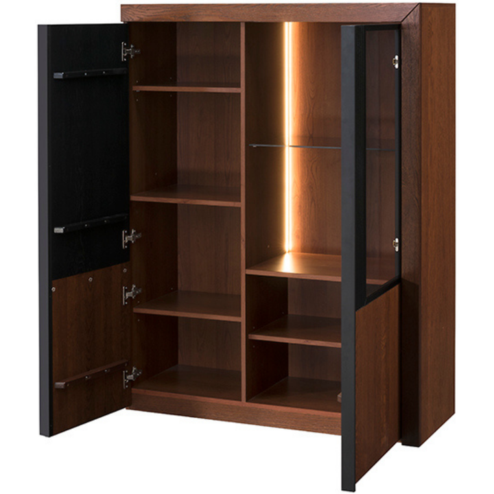 Vetrina in rovere PARIS 15, 106x140x42 cm | VESKOR