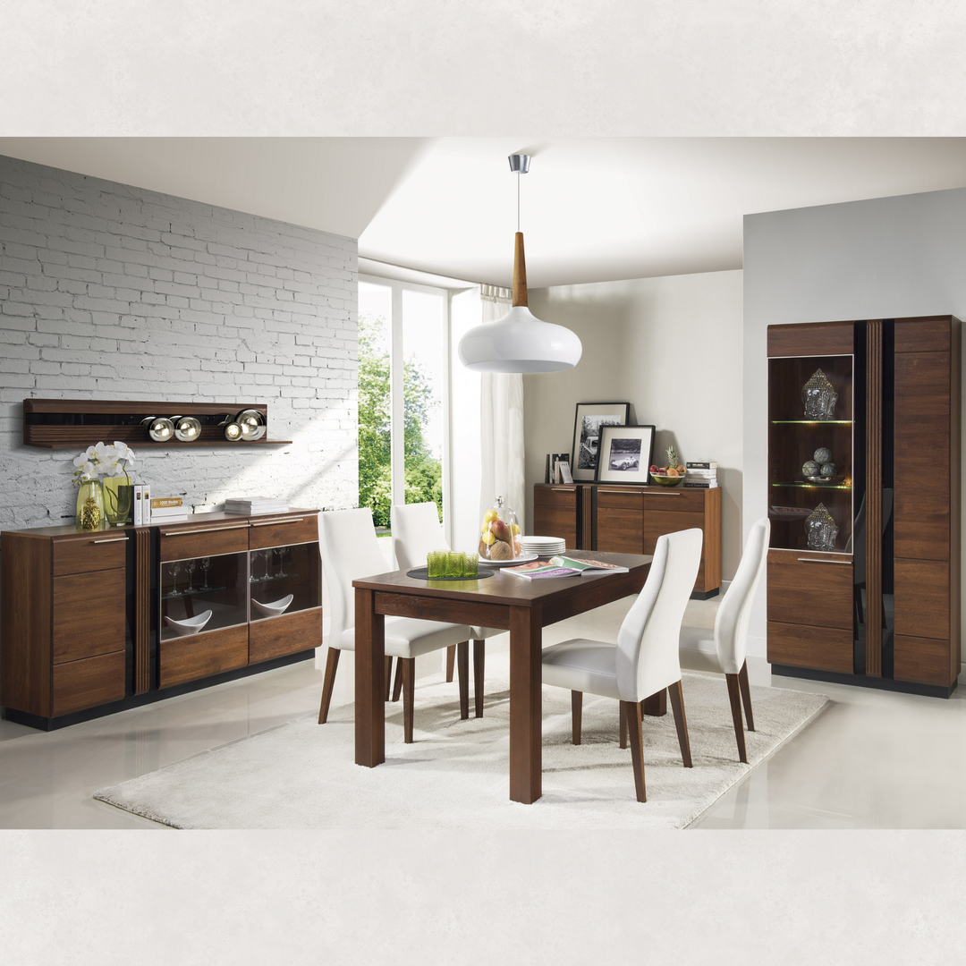 Vetrina in rovere PORTI 12, 95x198x42 cm | VESKOR