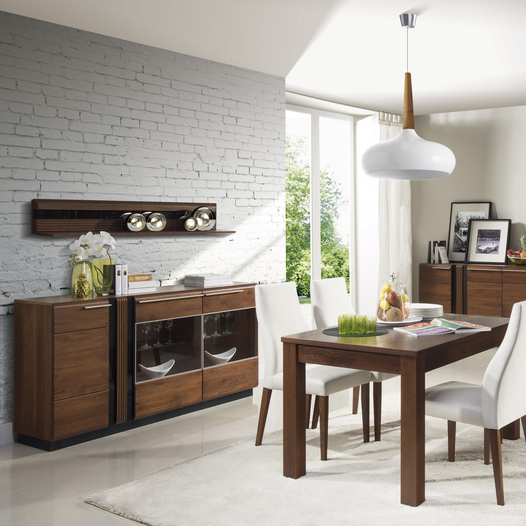 Scaffale in rovere PORTI 35, 160x23x25 cm | VESKOR