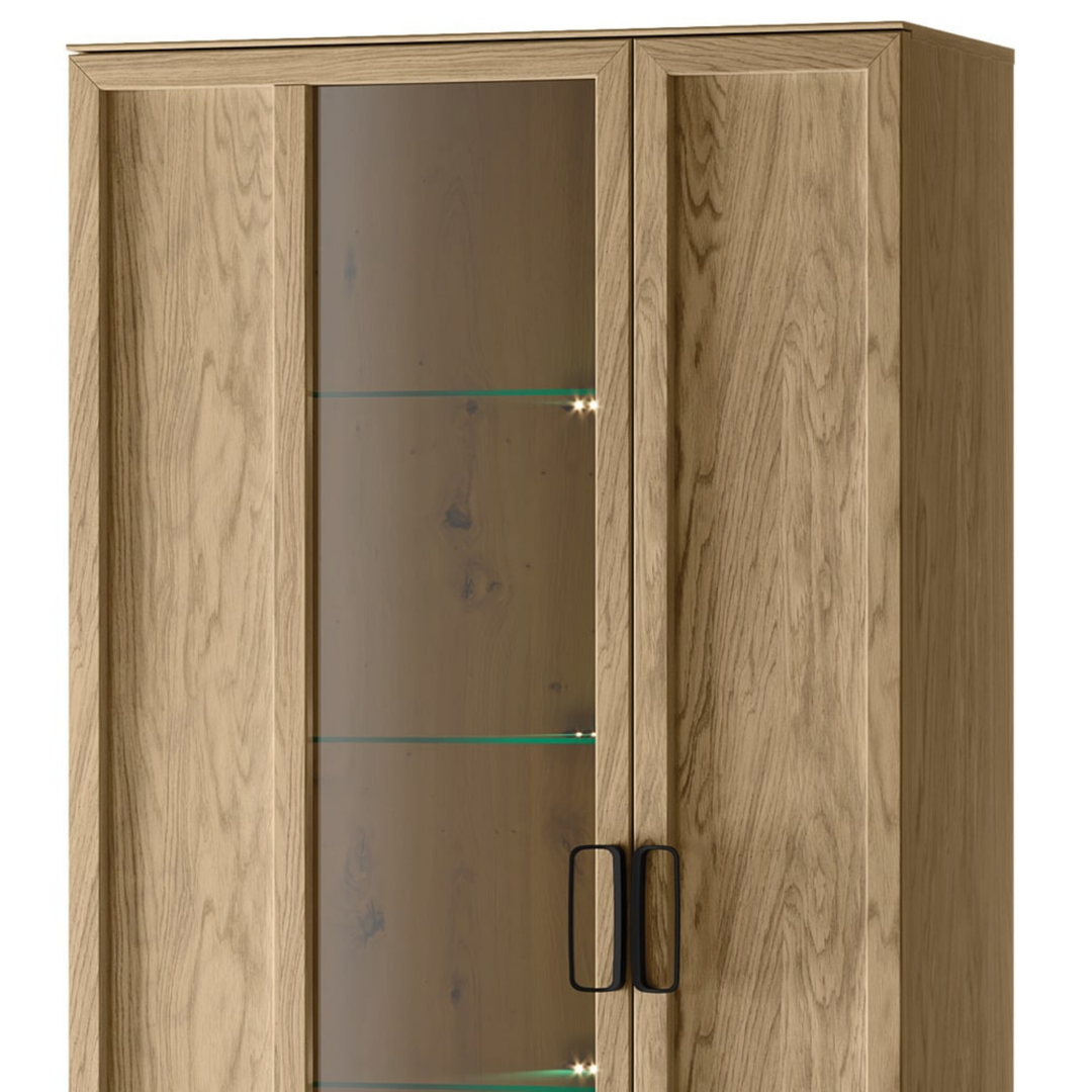 Vetrina in rovere LIMBO 12, 95×42×200 cm | VESKOR