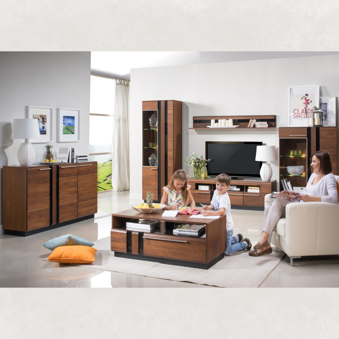 Porta TV in rovere PORTI 25, 160x51x42 cm, VESKOR | VESKOR