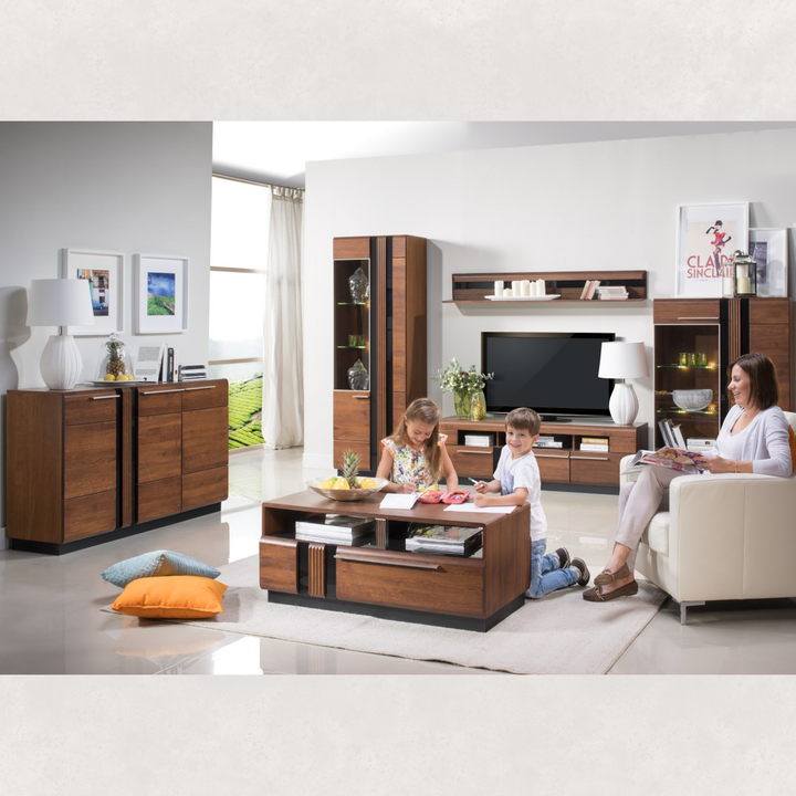 Vetrina in rovere PORTI 10, 66x198x42 cm | VESKOR