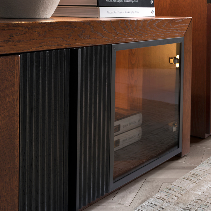 Porta TV in rovere PARIS 25, 180X47x42 cm. | VESKOR