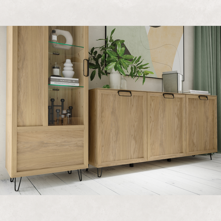 Vetrina in rovere LIMBO 10, 65×42×200 cm | VESKOR