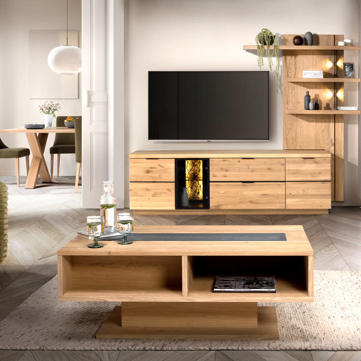 Libreria in rovere NAPOLI 35, 150x22x23 cm | VESKOR