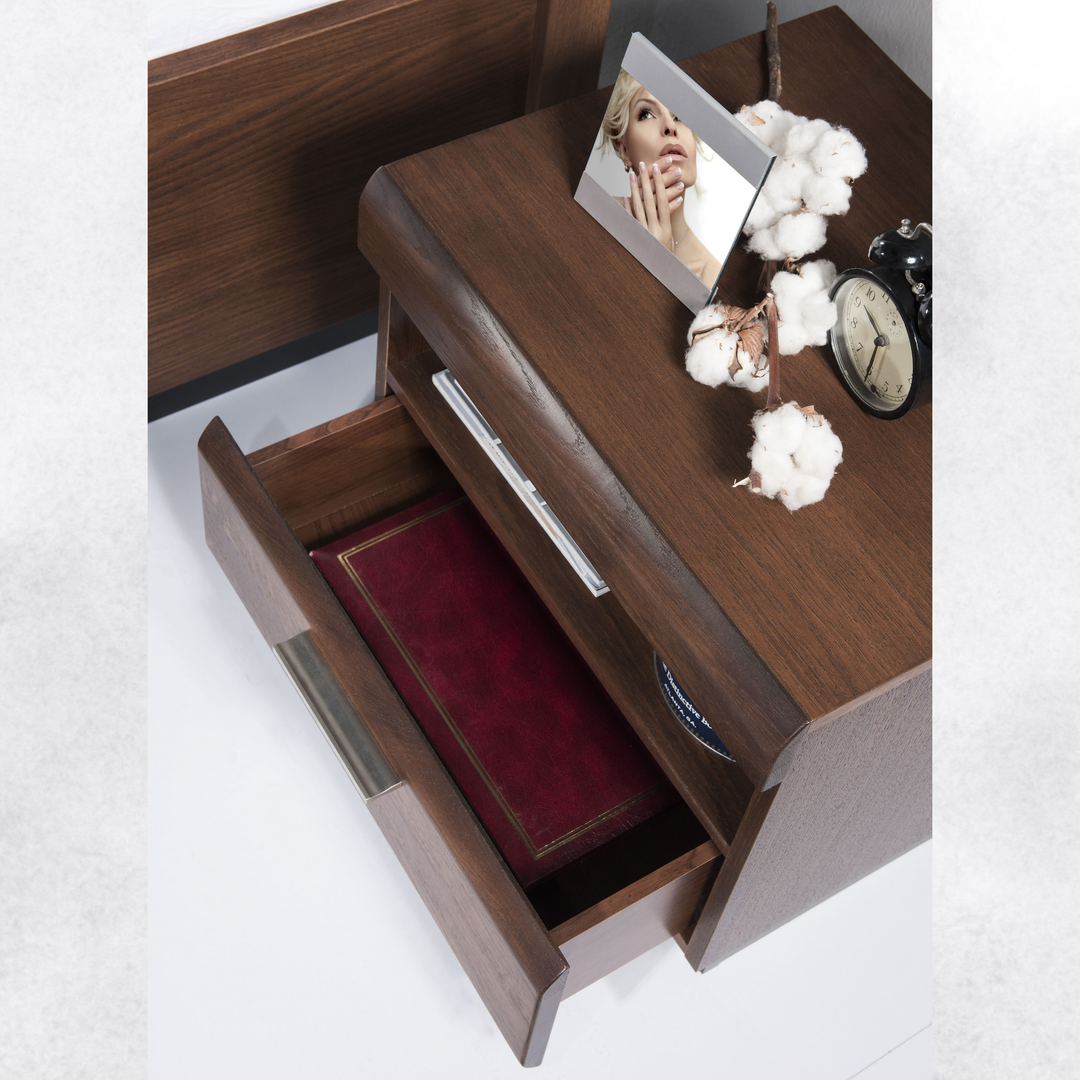 Comodino in rovere PORTI 79, 50x45x42 cm | VESKOR