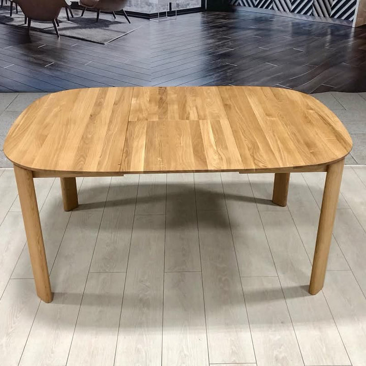 Tavolo da pranzo rotondo allungabile in legno massiccio di rovere Victoria | VESKOR