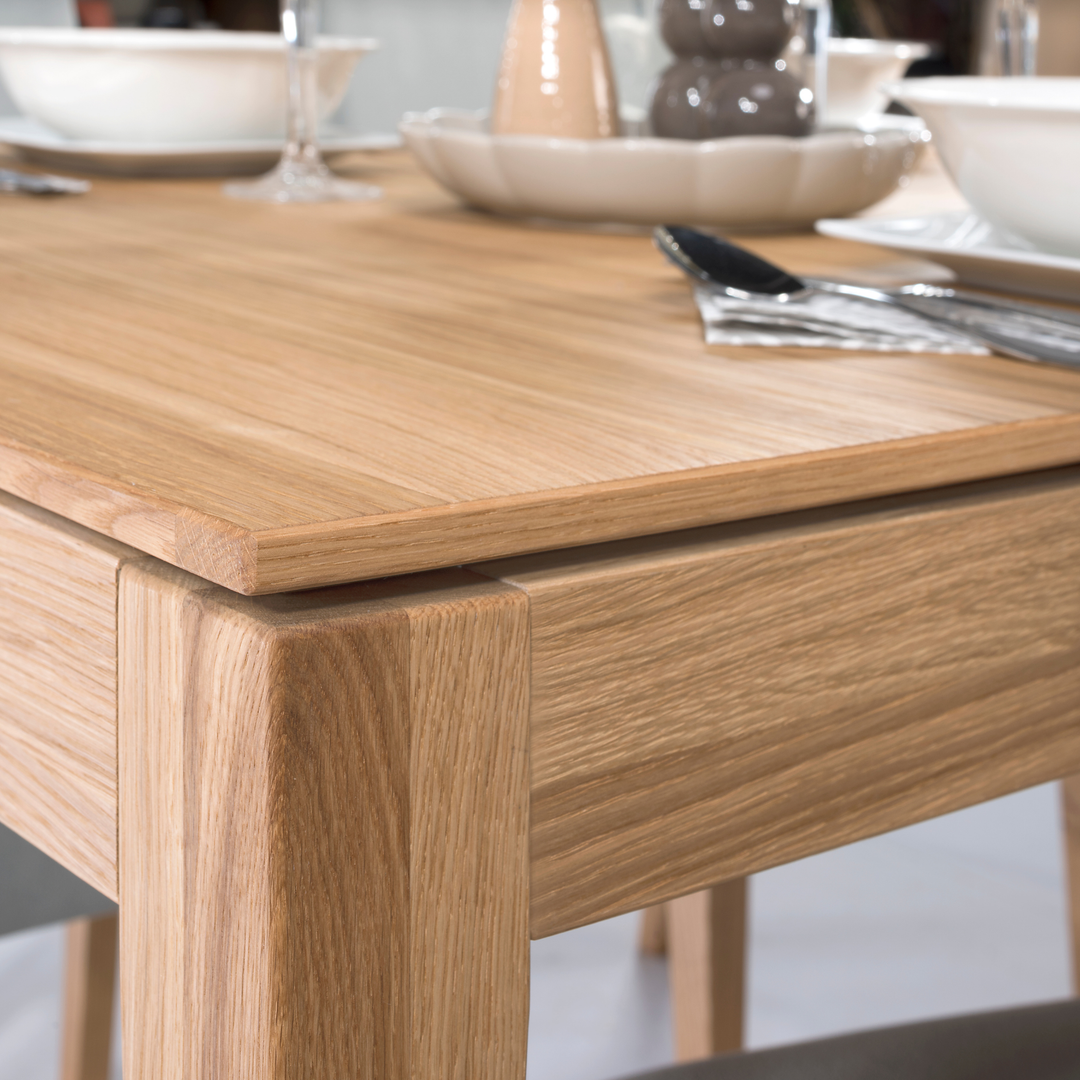 Tavolo da pranzo allungabile JOIN 40 in rovere miele, 160-240x90×76 cm | VESKOR