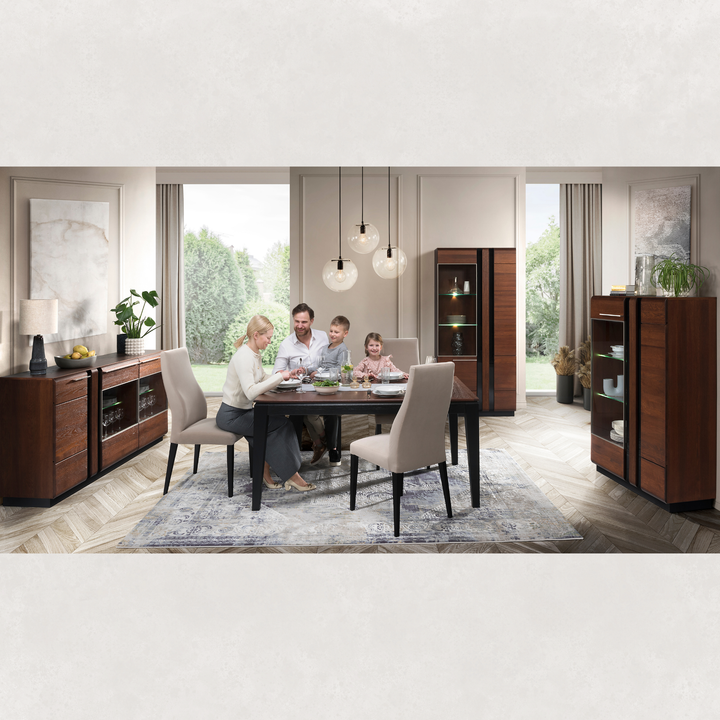 Vetrina in rovere PORTI 10, 66x198x42 cm | VESKOR