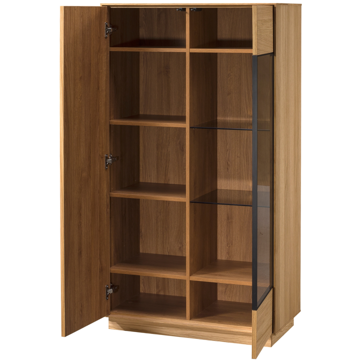 Vetrina in rovere miele JOIN 15, 80×40×144 cm | VESKOR