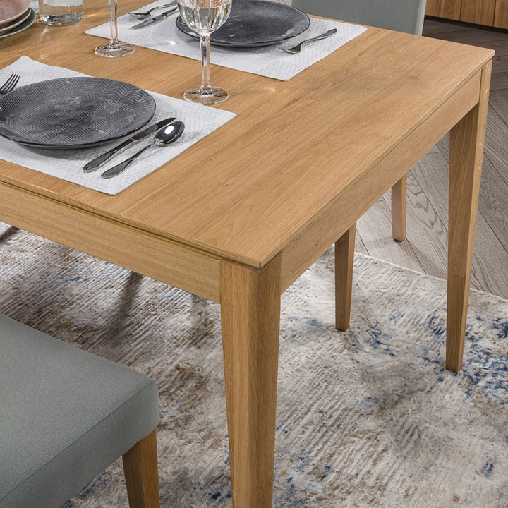 Tavolo da pranzo in rovere MINURA 40, 160-240x90x76 cm | VESKOR