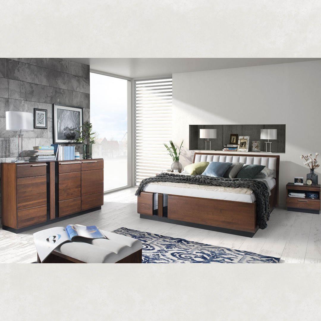 Comodino in rovere PORTI 79, 50x45x42 cm | VESKOR