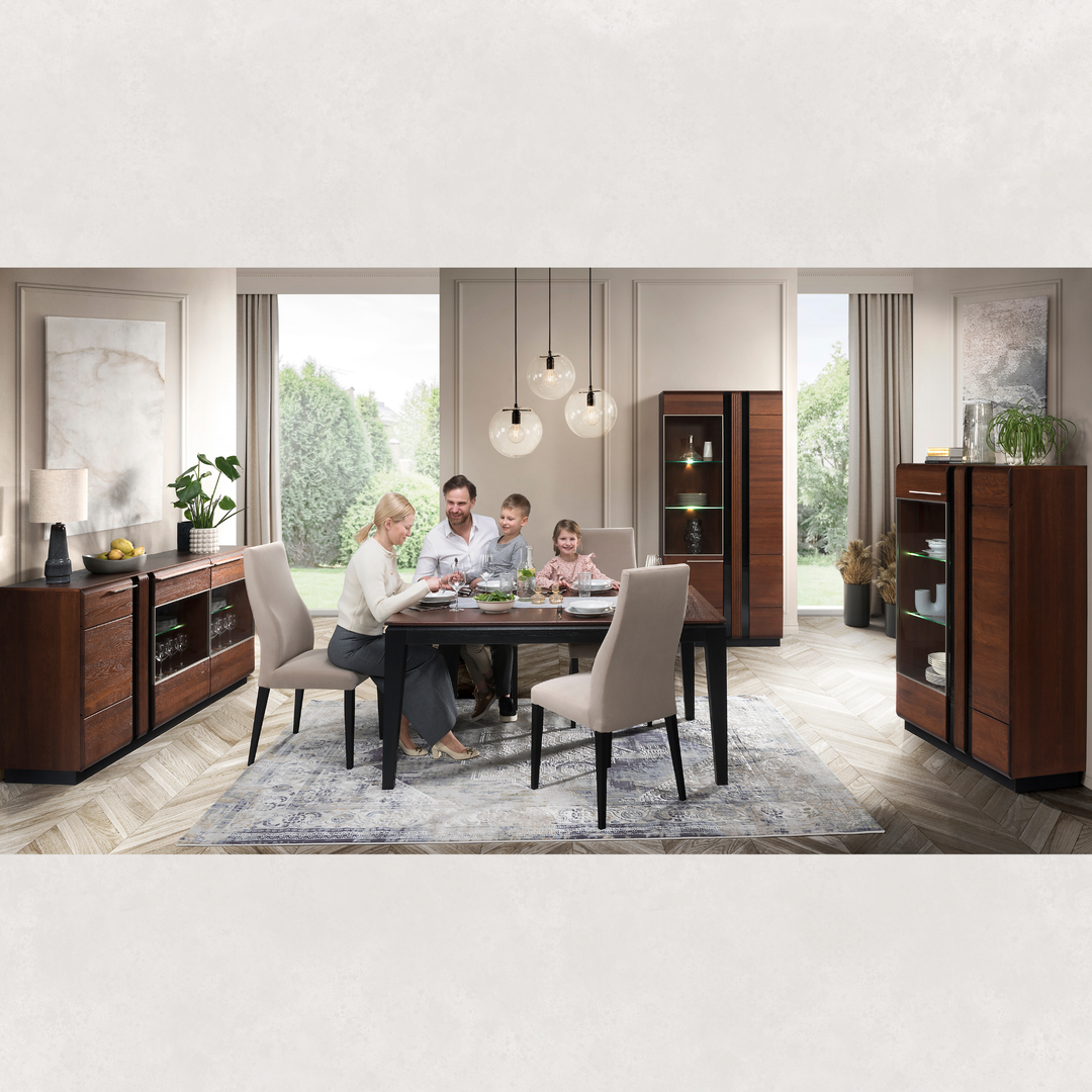 Vetrina in rovere PORTI 12, 95x198x42 cm | VESKOR