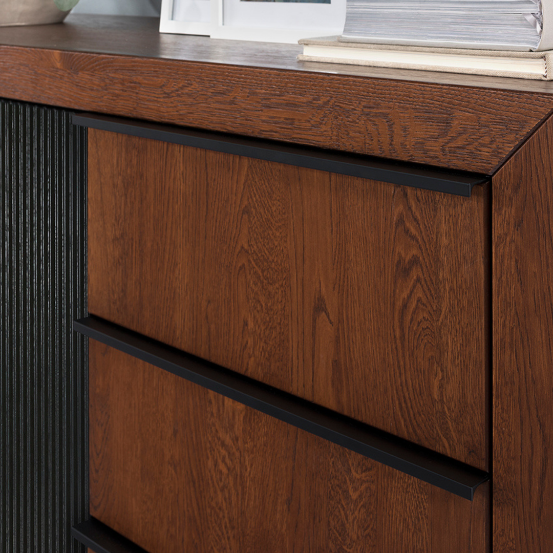 Cassettiera in rovere PARIS 12, 182x90x42 cm | VESKOR