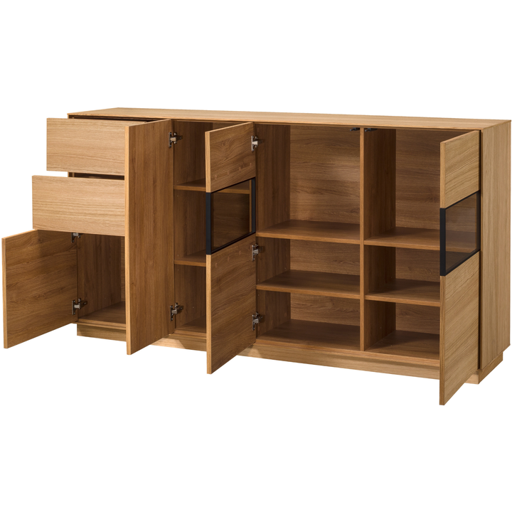 JOIN 47 Cassettiera in rovere miele, 190×99×40 cm | VESKOR