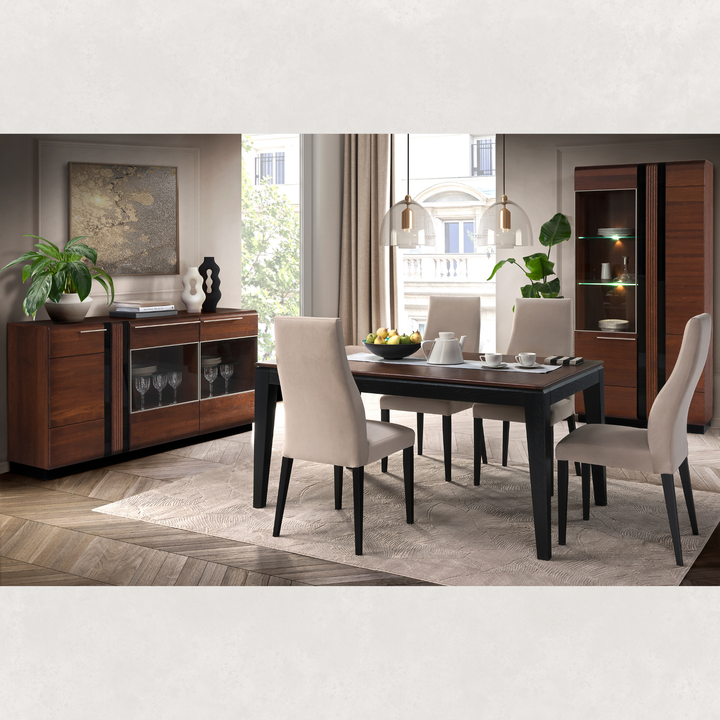 Vetrina in rovere PORTI 12, 95x198x42 cm | VESKOR