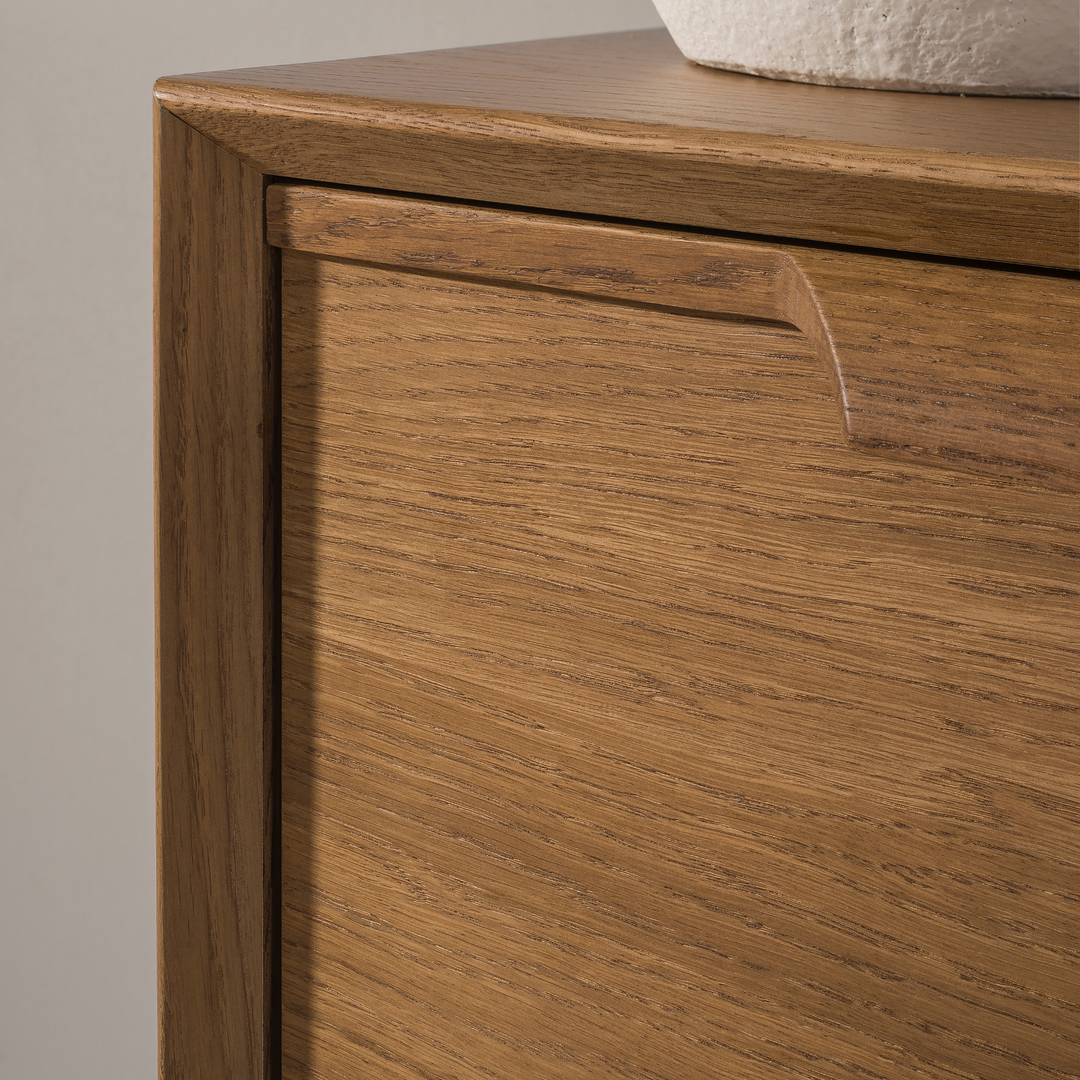 Vetrina in rovere rustico LEO 16, 105×124,6×49,5 cm | VESKOR