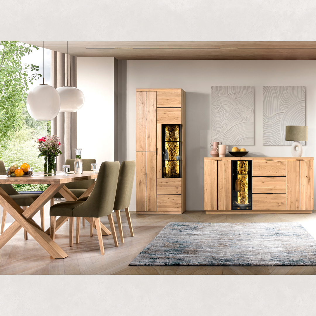 Cassettiera in rovere NAPOLI 20, 180×46×92 cm | VESKOR