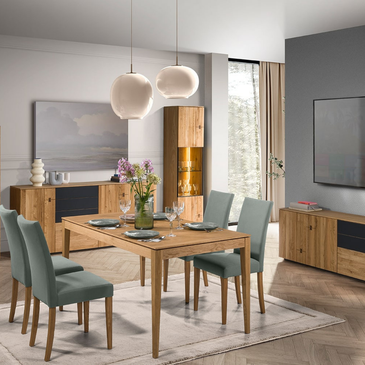 Tavolo da pranzo in rovere MINURA 40, 160-240x90x76 cm | VESKOR