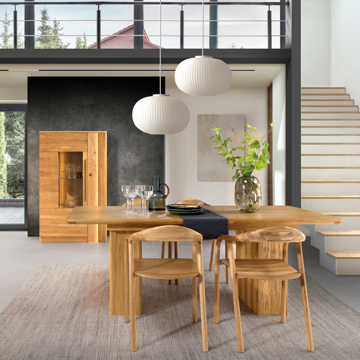 Tavolo da pranzo in rovere miele LONDON 40, 160-240×90×76 cm | VESKOR