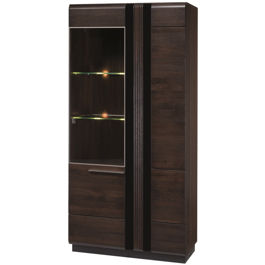 Vetrina in rovere PORTI 12, 95x198x42 cm | VESKOR