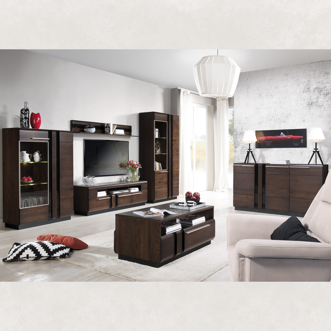 Vetrina in rovere PORTI 15, 95x145x42 cm | VESKOR